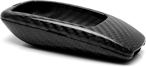 Miniatura 6 de iJDMTOY Funda para llavero de fibra de carbono negra brillante realauténtica, compatible con Mercedes Clase E 2017 en adelante, Clase S 2018 en