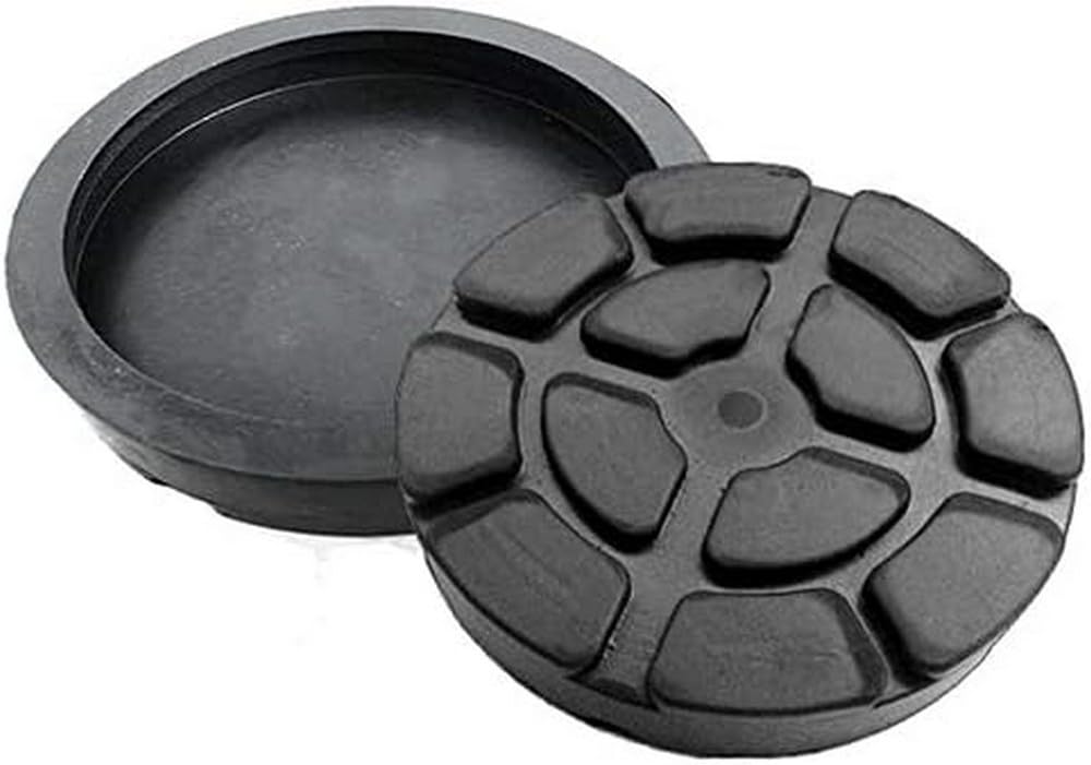 Wood Company Italy Set 4 Pezzi TAMPONI D. 125 mm per Ponti SOLLEVATORI 2 colonne ravaglioli Gomma tamponi in Vera Gomma, appoggi Gomma.