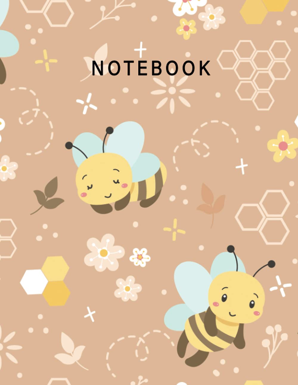 Notebook: Lined Notebook Journal (College Ruled Paper) - Bee composition notebook Cover Composition Notebook - 100 Pages - 8.5 x 11 inches