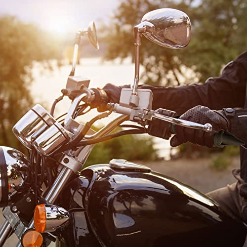 WENLICP Motorcycle Hand Grips 1 inch/25mm Universal Non-Slip Handlebar Throttle Grips Black Chrome Compatible Harley Davidson Street Glide Sportster 883 Road King Dyna Electra Glide Softail Fatboy… - Thumbnail 7