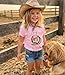 Ritatte Toddler Western Cowgirl Shirt Kids Let's Go Girls T-Shirt Long Live Cowgirls Rodeo Graphic Short Sleeve Tees Top 2-9Y(Pink-Let's go Girls,6-7T(130))