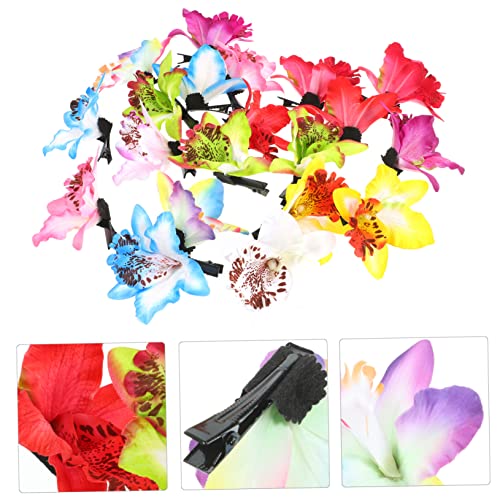 Barrettes à cheveux en forme de fleur orchidée artificielle haute densité