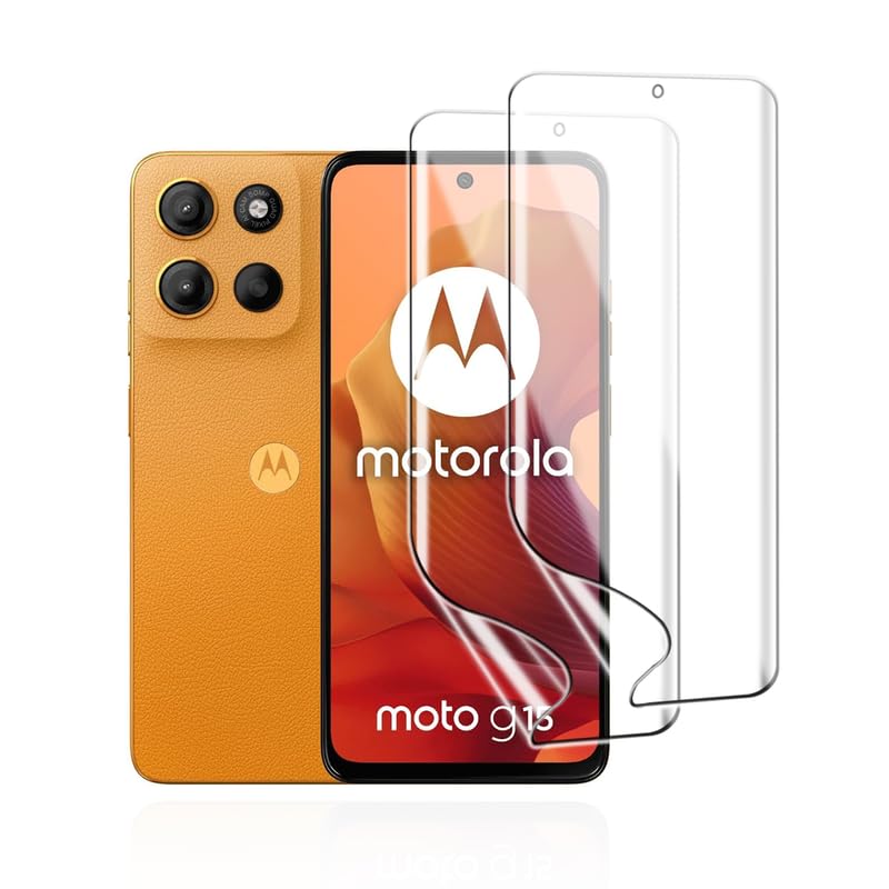 KoasVonson Film de Protection d'écran Hydrogel pour Motorola Moto G15, 2 Pièces: TPU Souple Transparent HD, Résistant aux Chocs et Rayures,...