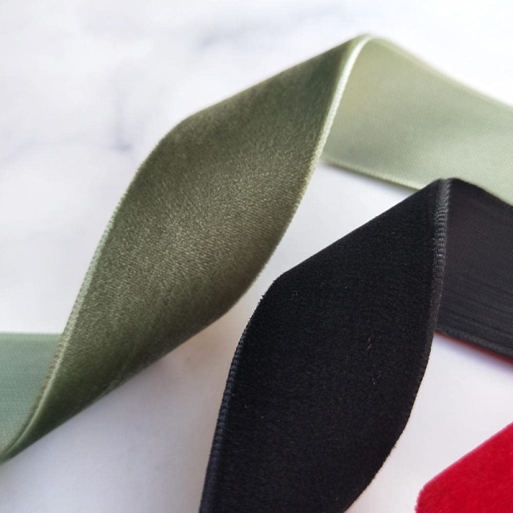 Ribbons For Gift Wrapping Ribbon For Fabric Satin Ribbons 22 Cm 2.5 Cm Aksamitna Wstążka Pojedyncza Stada Aksamitna Pasek Ręcznie Diy Bow Boże Narodzenie Wakacje-Złoty 143#