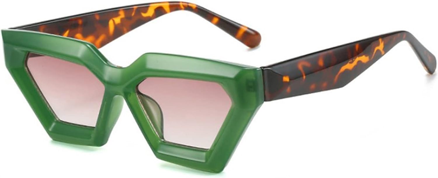 Sunglasses Personalized Thick Frame Street Sunglasses(Brown)