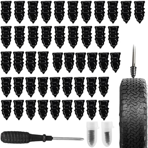 EJRUP Lot de 50 Meche Pneu Crevaison, Clous en...