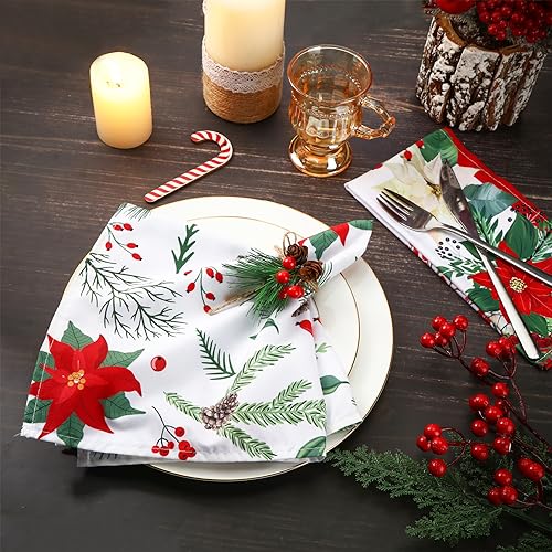 Servilletas de Tela Navideñas Nitial 24 Piezas miniatura 3