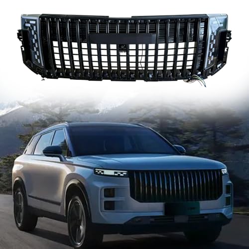 Front Grille Fits for Chery Jaecoo J7 2023 2024 2025 2026 With LED Daytime Running Lights