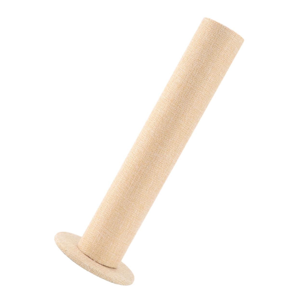 Didiseaon Vertical T Shaped Bracelet Stand Jewelry Organizer Rustic Jute Display Holder for Bracelets Bangles Watches and Necklaces Stylish Jewelry Storage