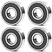 6201-2RS 12x32x10mm Doppelgummidichtungslager, ABEC-5 Vorgeschmierte Drehmaschine Deep Groove Kugellager (Packung mit 4 Stück) MI 4 günstig Kaufen-6201-2RS 12x32x10mm Doppelgummidichtungslager, ABEC-5 Vorgeschmierte Drehmaschine Deep Groove Kugellager (Packung mit 4 Stück)