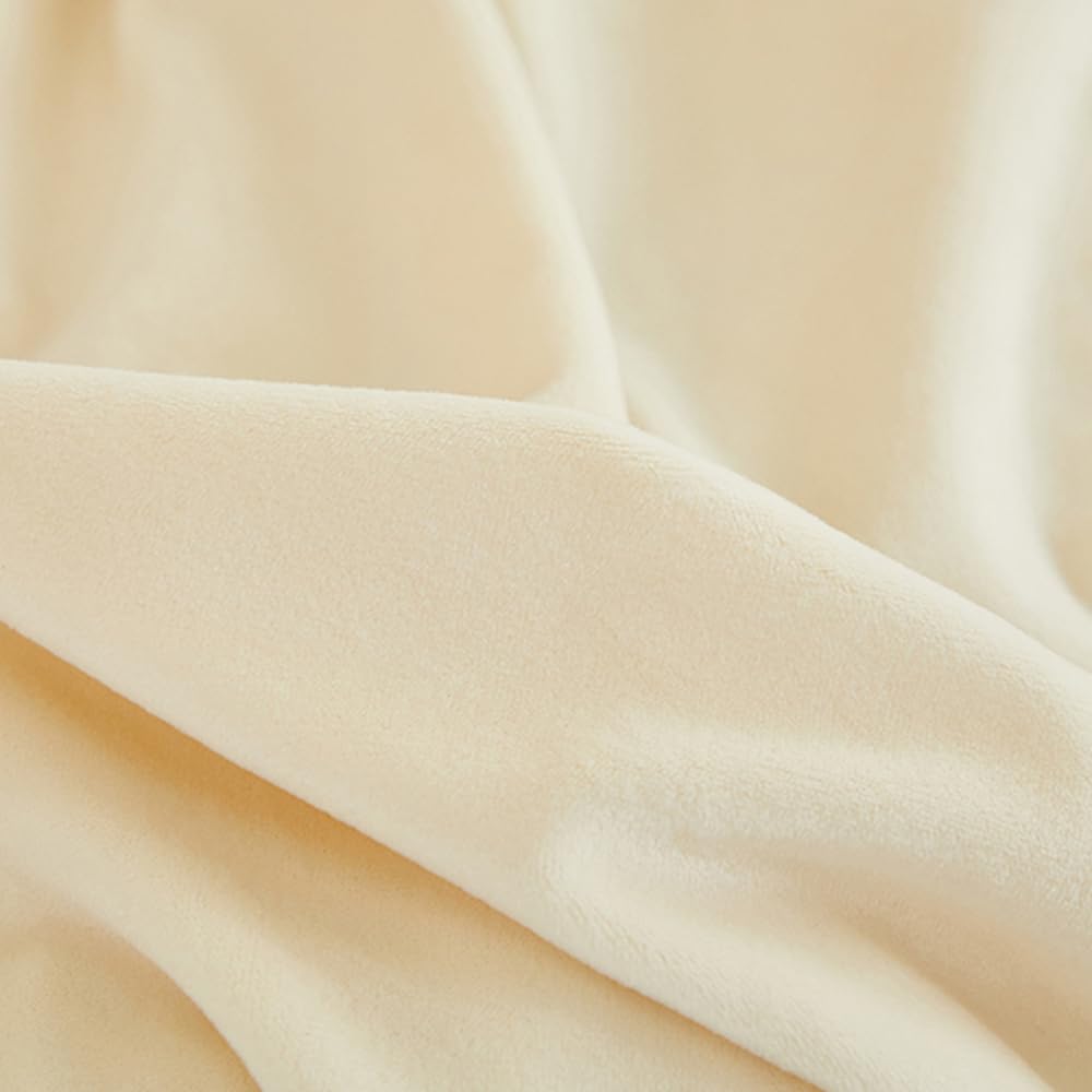 Copritestiera in Velluto Copritestiera Letto Protezione Testiera Copritestiera Matrimoniale Protettiva Beige 2M