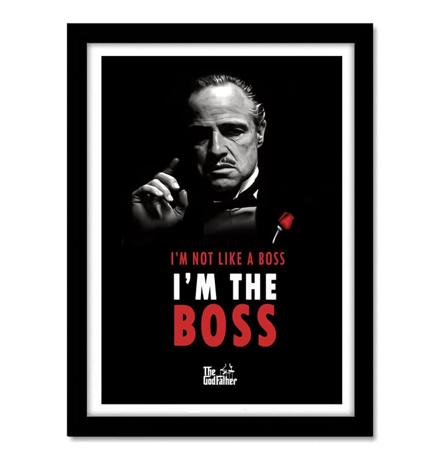 good hope, Acrylic Glass Hollywood Posters 300 GSM Paper, Godfather Movie Quote Framed Poster for Room & Office (10 Inch X 13 Inch, Rolled) Multi color