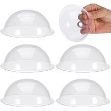 Alasum 3.54 Inch Clear Plastic Half Dome for Crafts and Home Decor Small Cloche Display Case Candy Holder Half Sphere Miniature Landscape Cover for DIY Projects