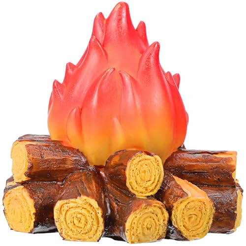 Ciieeo Simulated Flame Light, Realistic Artificial Fire Flame Lamp for Indoor and Outdoor, Fake Campfire Led Lamp for Christmas Halloween Camping Home Decor (Without Battery)