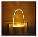 0.5W Plug in Dusk to Dawn Light Sensor Auto on/Off LED Night Light Wall Light 2-Pack Amber/Yellow Glow