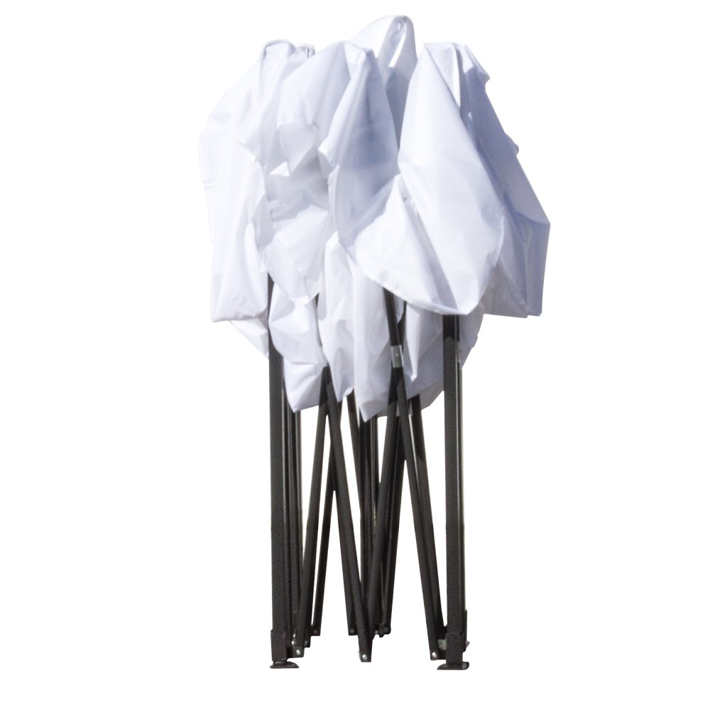 GAZEBO RICHIUDIBILE 3X3 Mt IN PVC PADIGLIONE AUTOMATICO IN TESSUTO A FISARMONICA COLORE BIANCO CON SACCA DA TRASPORTO