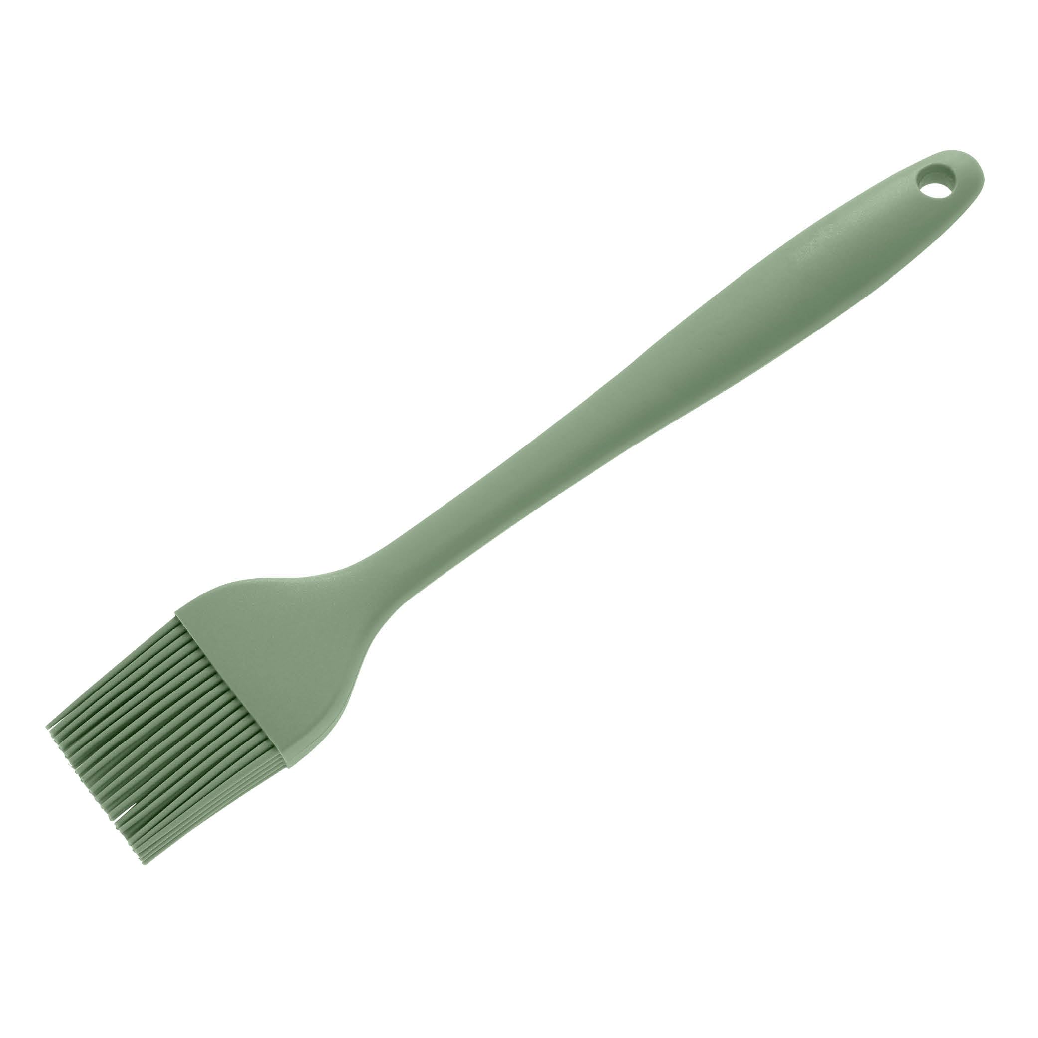 Wiltshire Silicone Pastry Brush, Basting & Glazing Brush, Silicone Bristles, Heat-Resistant Utensil, Non-Stick, Non-Scratch, Moss, 25.3x4.5x1.5cm