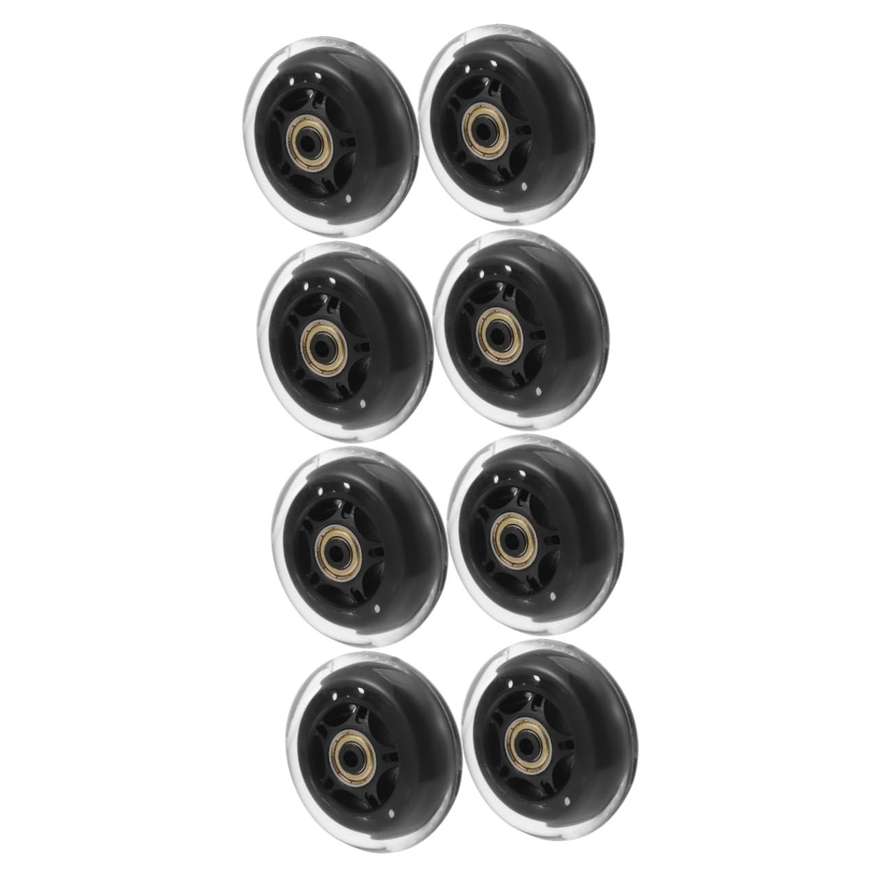 HOMSFOU 4 Sätze Pu Ersatzrollen Für Rollschuhe Geräuscharme Skate Mit Lager Inline Skates Und Scooter Stabile Und Hochwertige Skateboard Zubehörteile Für Sicheres Fahren 2 Stücke * 4