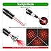 Laser Pointer High Power Rechargeable Lazer Pointer, Laser Pen with Long Range Adjustable Focus with Star Cap, Laser Pointer Pen Suitable for Outdoor, Astronomy, Cats Dogs (Red)