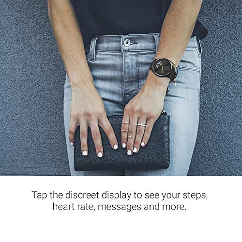 Garmin vivomove HR, Hybrid Smartwatch for Men and Women, White/Rose Gold