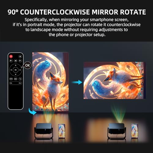 Onoayo AY3 [360°Adjustable Stand] Mini Projector thumb #5