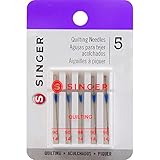 SINGER 04714 Size 90/14 Universal Machine Quilting Needles, 5-Count , White