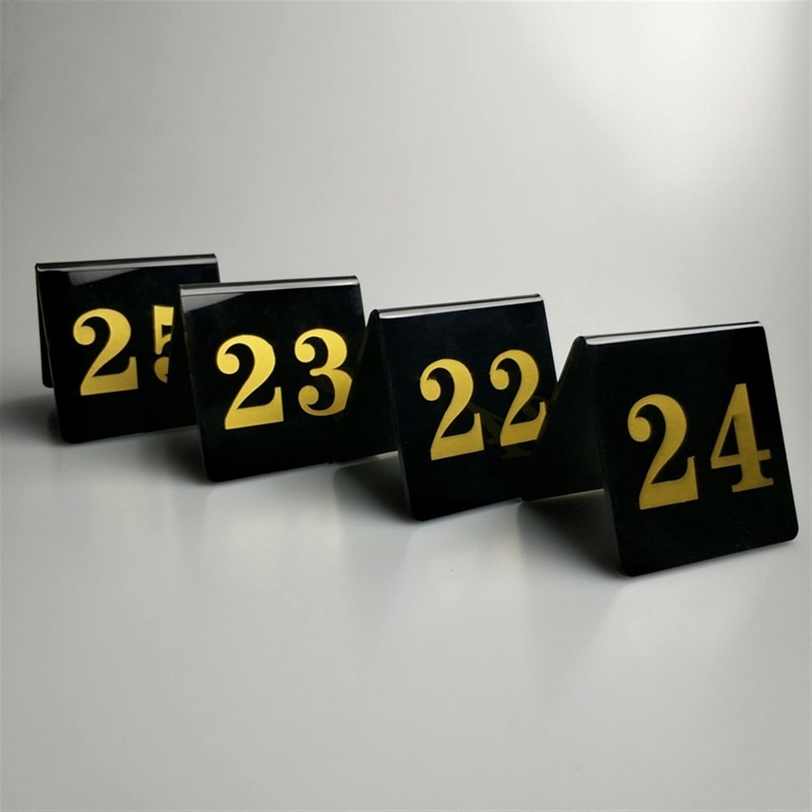 Acryl-Tischkarten mit Zelt-Tischnummern, Tischnummernhalter for Hochzeiten, doppelseitige Tischnummern for Sitzgelegenheiten im Restaurant, Café, Bar, Geburtstag, Jahrestag, Veranstaltungen, Par
