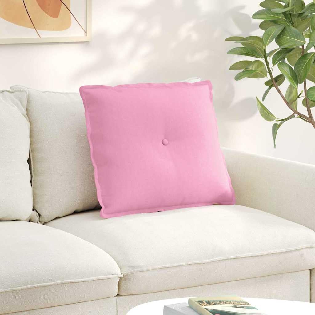 Coussin de dos rose 60 x 19 x 50 cm pour améliorer le confort du canapé