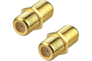 VCE Coaxial Cable Connector, RG6 Coax Cable Extender F-Type Adapter Female to Female