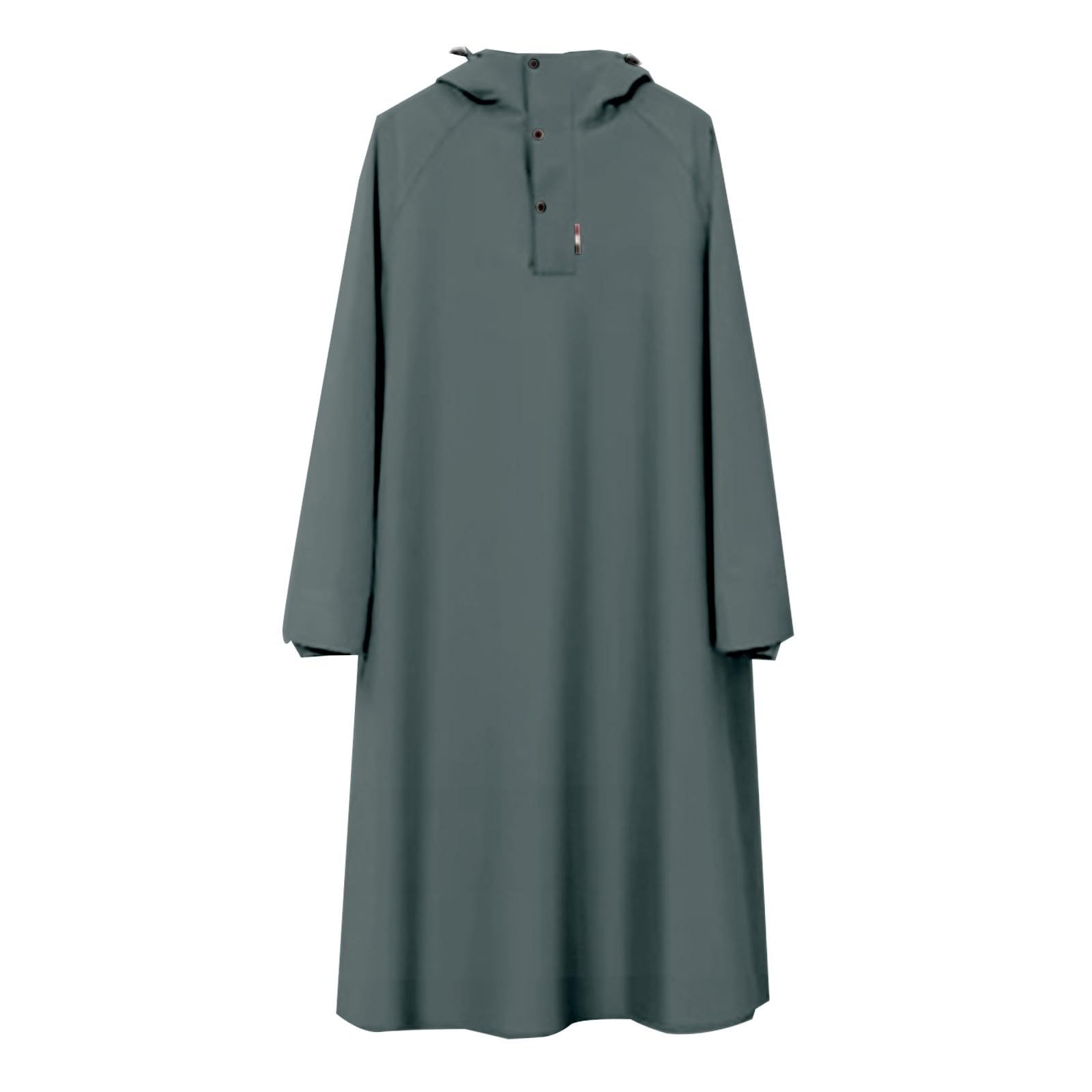 Chubasquero largo para hombre y mujer, impermeable, chaqueta de bicicleta, poncho de lluvia, mono a prueba de viento, chaqueta de lluvia para bicicleta, monocolor, chaqueta de trabajo gruesa