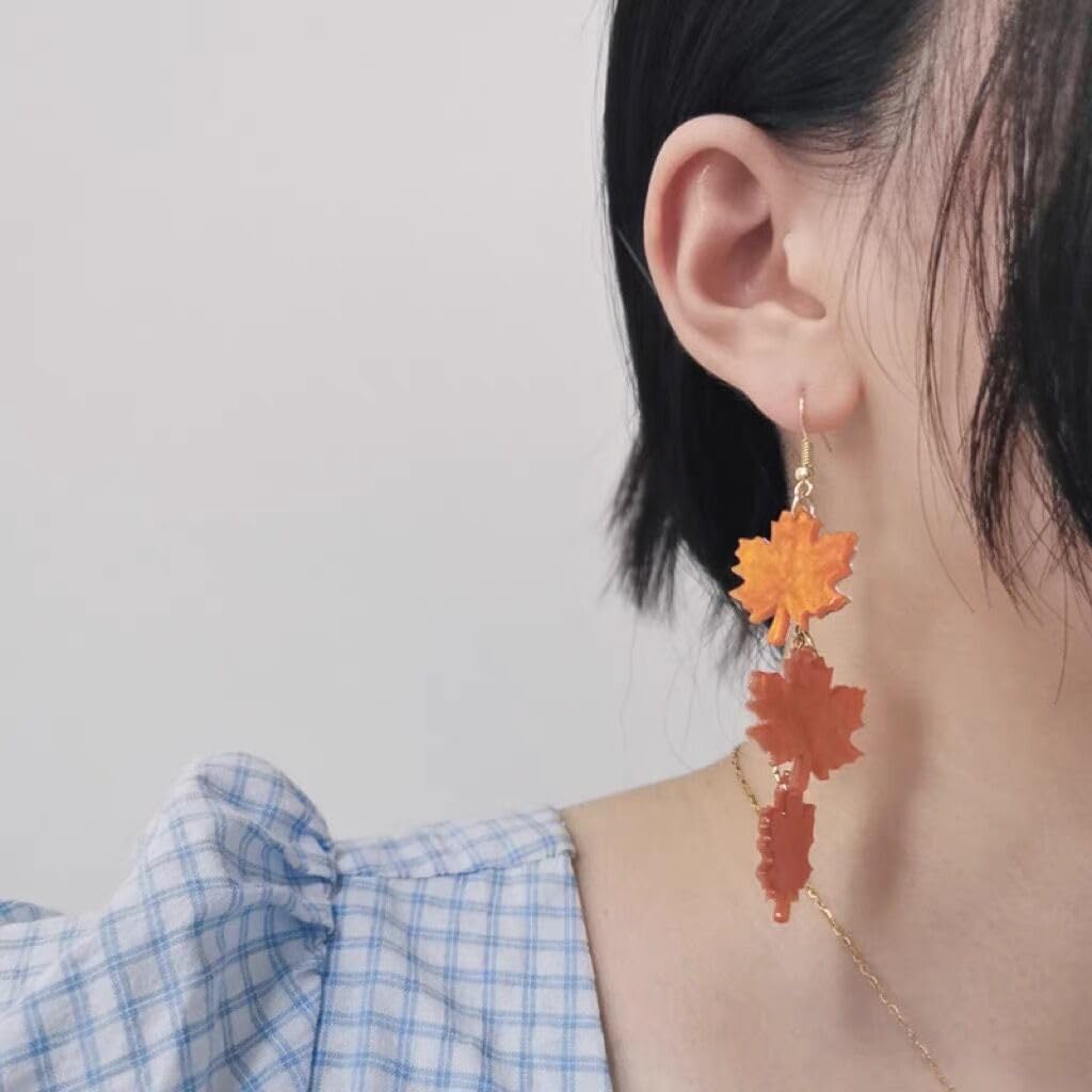 Fall Earrings Thanksgiving Maple Leaf Earrings Set Autumn Fall Earrings for Women - Image 3