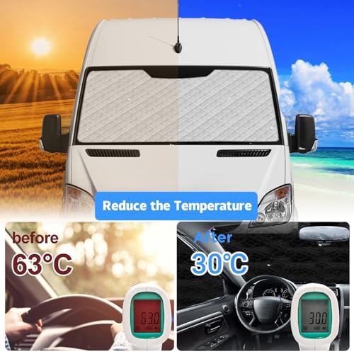 Volet isolant haut de gamme compatible Renault Master SWB protection 9pc