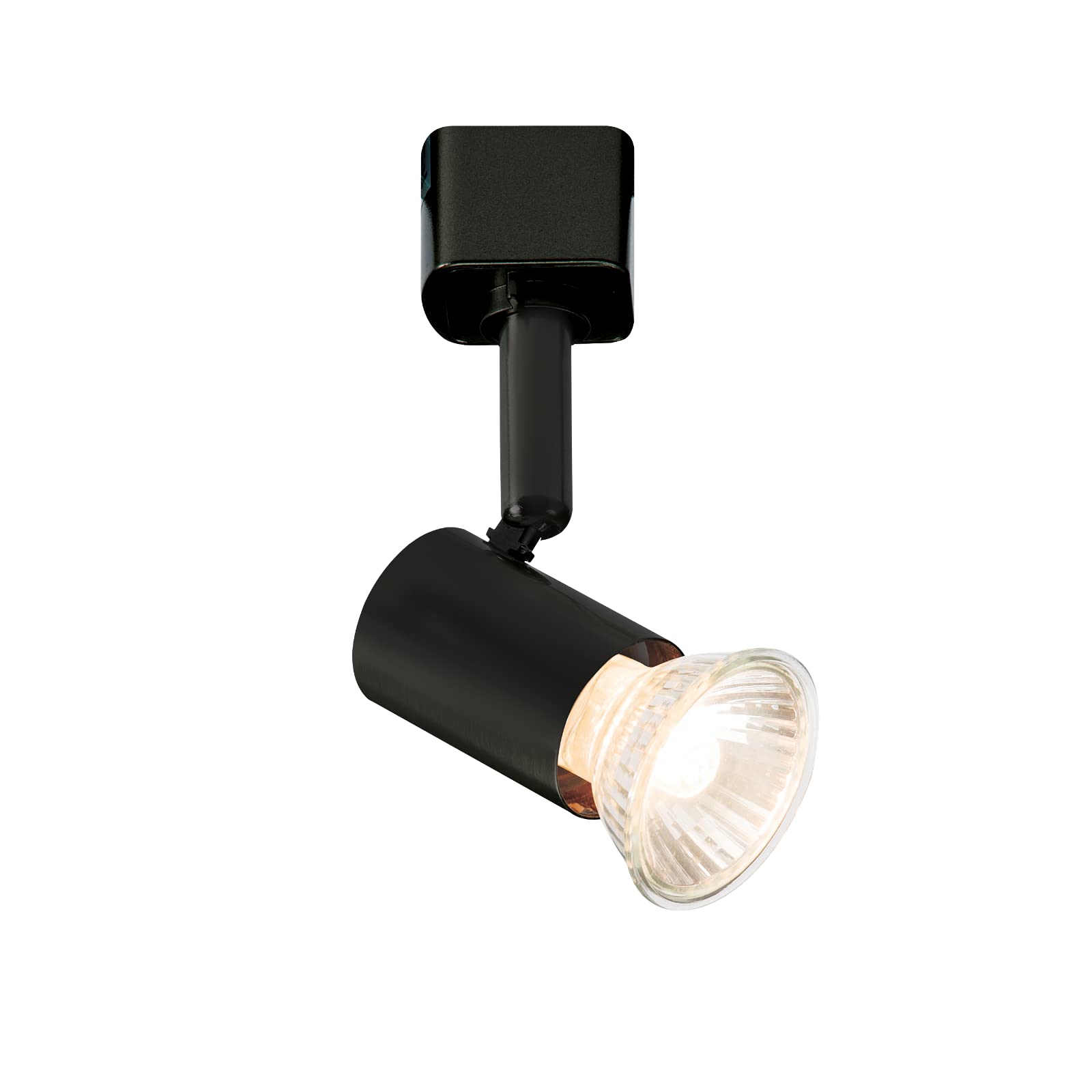 Knightsbridge Black Gu10 Adjustable Track Cylindrical Spotlight In