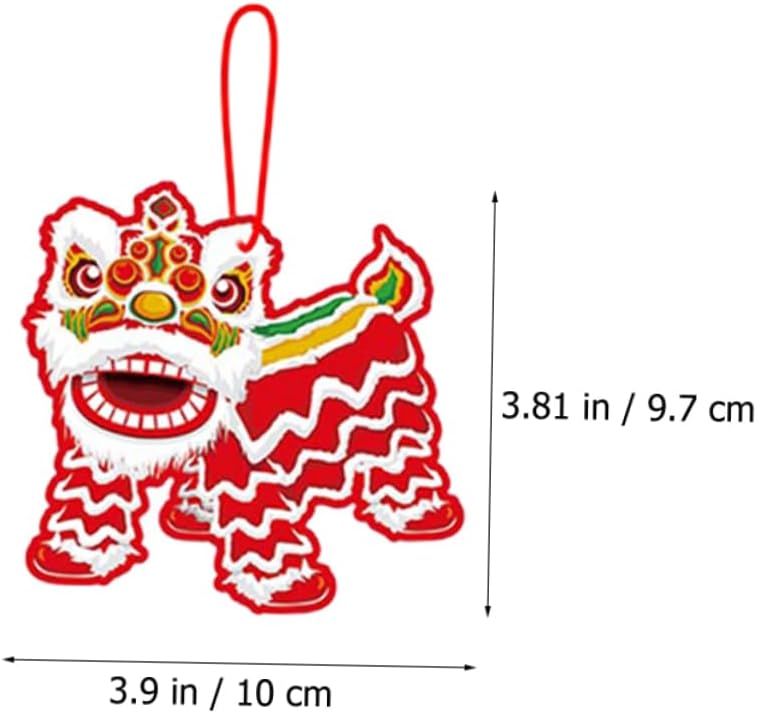 10Pcs Cartoon Dragon Pendants for Spring Festival Indoor Scene Layout Hanging Decorations for Year Celebrations and Festive Decor