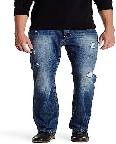 Seven7 Luxury Denim Flap Pocket Slim Boot Jeans in Color Belville Size 34W X 34L