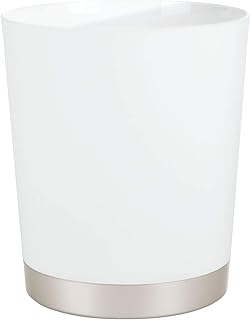 InterDesign Sedona Cestino Rifiuti, Bianco, 22.2x0.25x25.3 cm