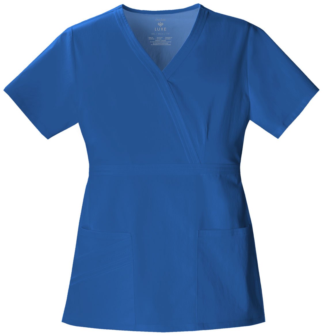 Cherokee Luxe Women Scrubs Top Mock Wrap 1841