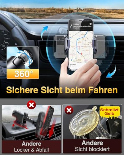 VANMASS 2026 Militärische Handyhalterung Auto Bombenfest Lüftungshaken Handy Halterung Auto Lüftung 100% Sicherer Griff Handyhalter… – Ansicht 5