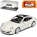 Produktbild Porsche 911 997 Targa Coupe Weiss 2004-2012 1/43 Minichamps Maxichamps Modell Auto mit individiuellem Wunschkennzeichen