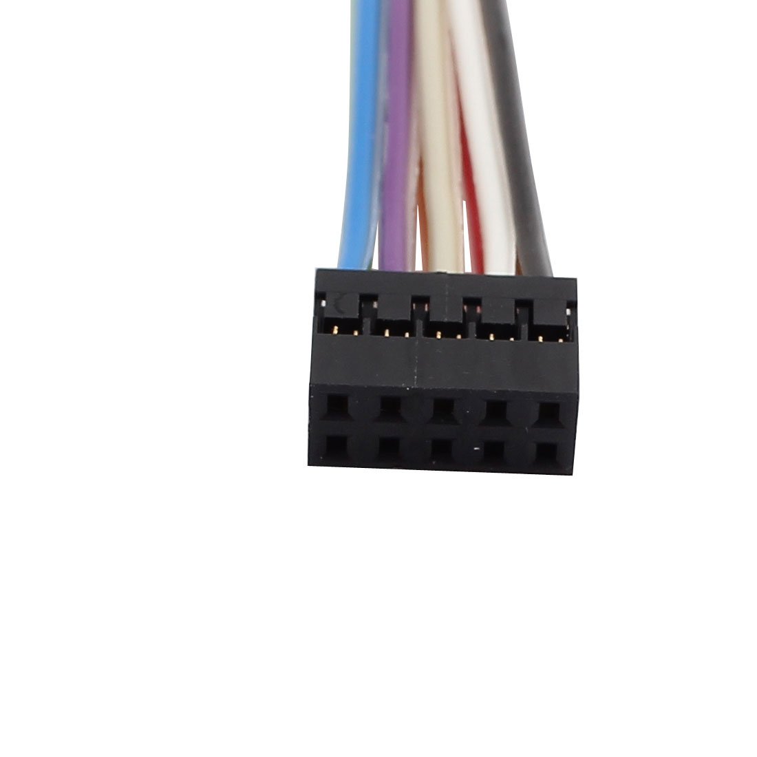 QUARKZMAN 2.0mm (2P) Zu 2.0mm (2P) Breadboard Jumper Wire – 2.54mm Pitch – 50 Cm Länge – 40-poliges Flachbandkabel – Set Mit 2 Stück