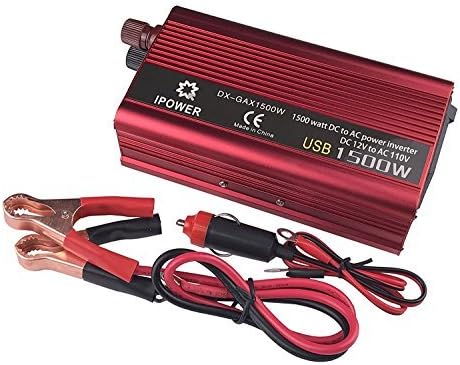 iPowerBingo Car Vehicle Power Inverter 700W/1500W(Peak) DC 12V to AC110V Converter Power Supply