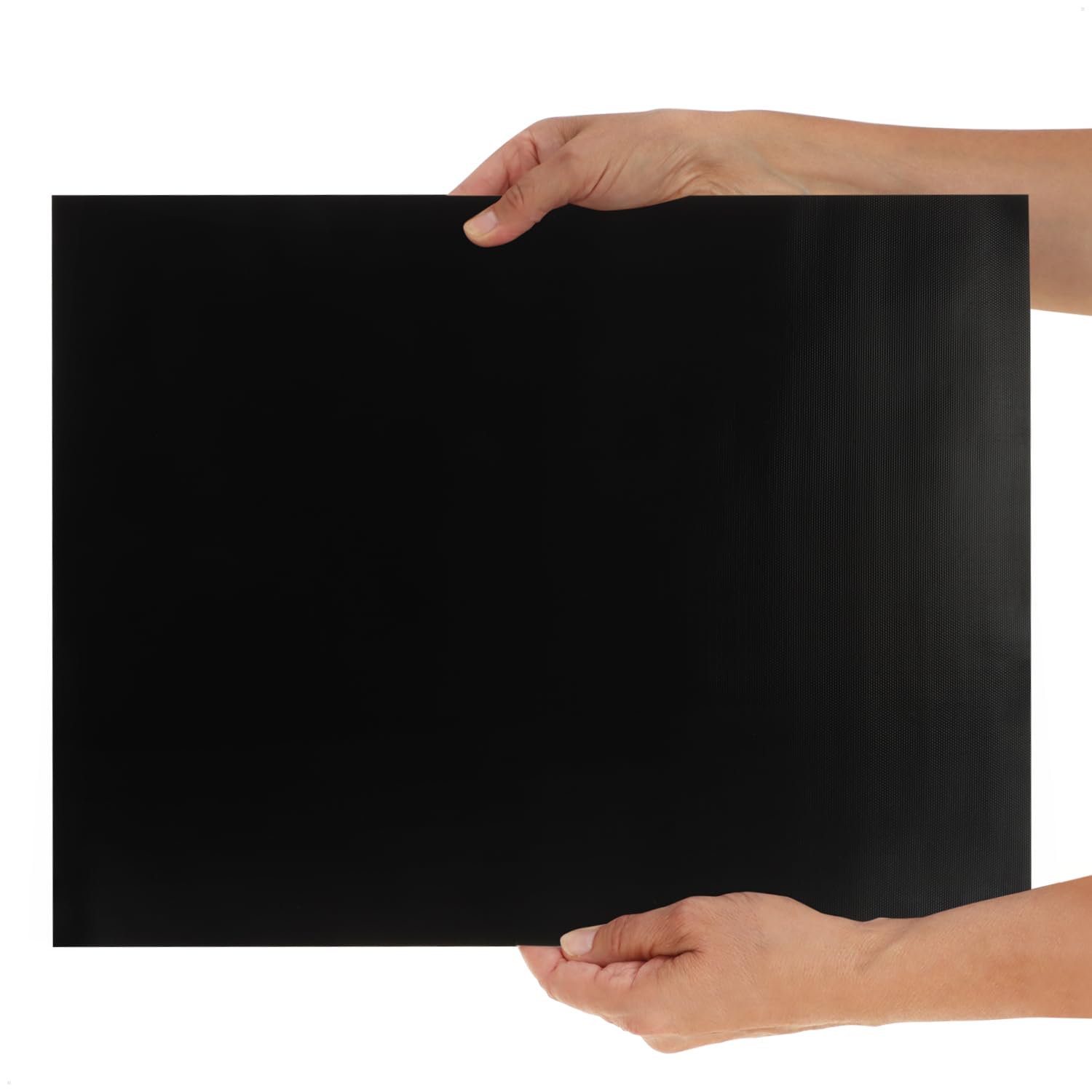 COM-FOUR® 2x Papier do pieczenia wielokrotnego uzytku - do piekarnika do 260°C - folia do pieczenia z obustronna powloka nieprzywierajaca - 33 x 40 cm (czarny)