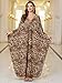 KEYLORTING Women’s Kaftan Beach Cover Up Dress Plus Size Summer Swimsuit Loungewear Maxi Dress Brown Leopard