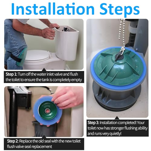 image for Hidnvefen Flush Valve Seal for American Standard & Eljer Toilets, Upgr