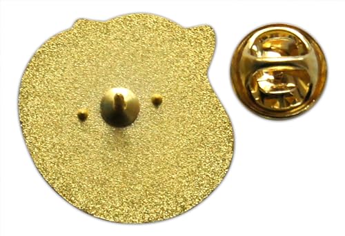 Image of Novel Merk Striped Cat Lapel Pin, Hat Pin, & Tie Tack Set with Clutch Back