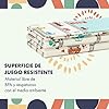 Babify Alfombra de Juegos para bebés espesor 1 cm, plegable, antideslizante, extragrande, reversible, impermeable, portátil, de doble cara, para niños pequeños y bebés (180x200x1.0cm), Multicolor #2