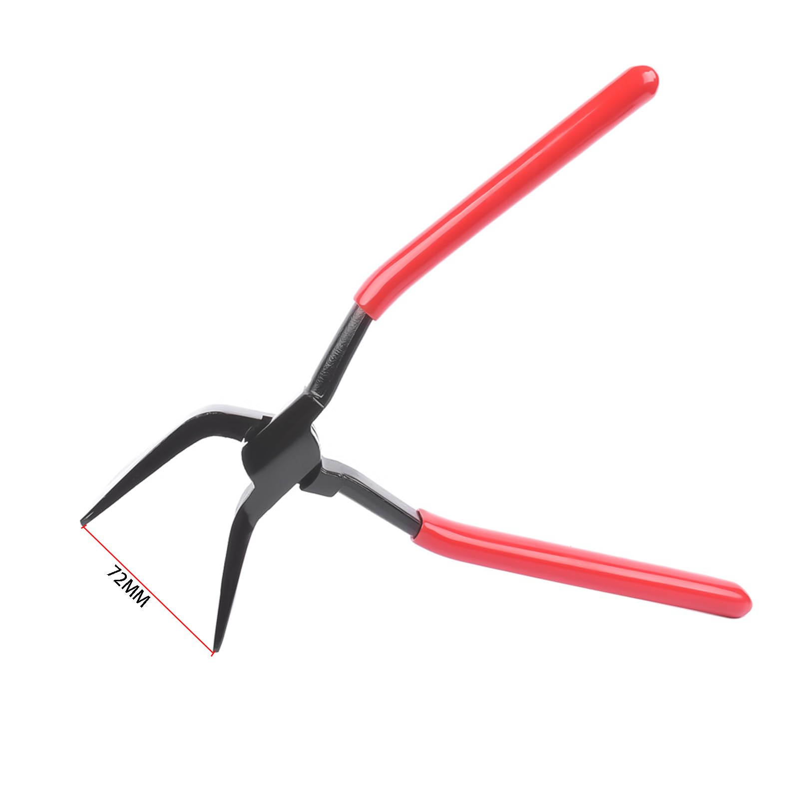 Bisenya Pince à plier Jeu de pinces à plier la tôle 3 pièces Pince à border droites 0°, 45° et 90°, acier au carbone noir bruni, rouge