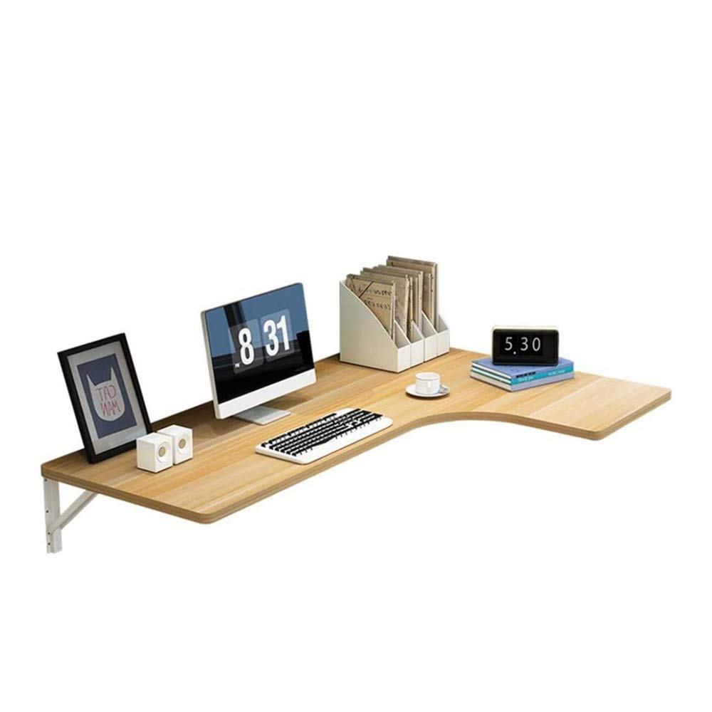 Table murale A-60x40x25cm pliable et bureau d'angle en bois