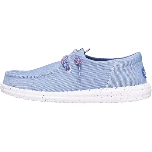 HEYDUDE Women's Wendy Funk Friendship Lace Slip-On Shoes | Lightweight Comfortable Loafers with Stretch Laces