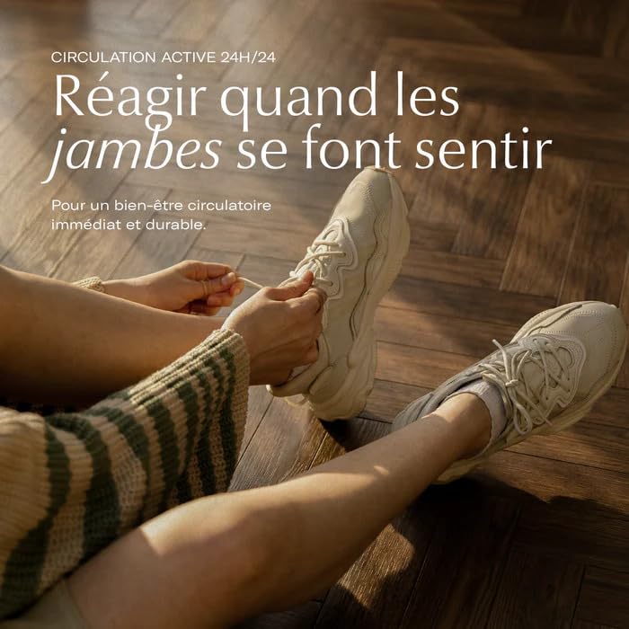 Complément Alimentaire Jambes légères & Circulation sanguine| Soulage les Jambes Lourdes | Vigne rouge, Cassis, Vitamines | VeinoPulse ǀ 60 jours | POMÉOL